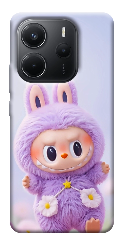 Чехол Labubu purple для Xiaomi Redmi Note 14 4G (Europe version)