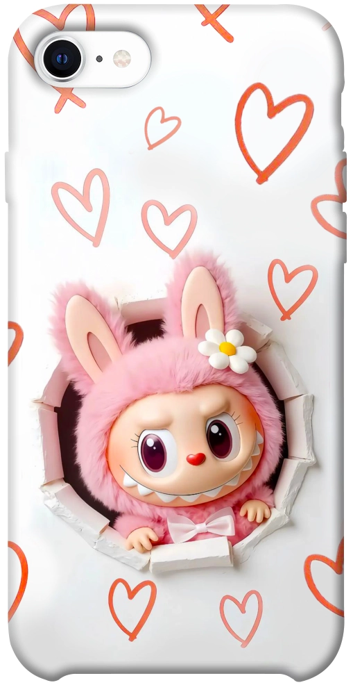 Чохол Labubu paper для iPhone SE (2020)