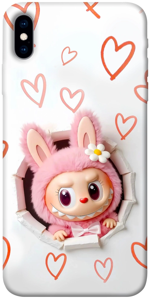 Чохол Labubu paper для iPhone X