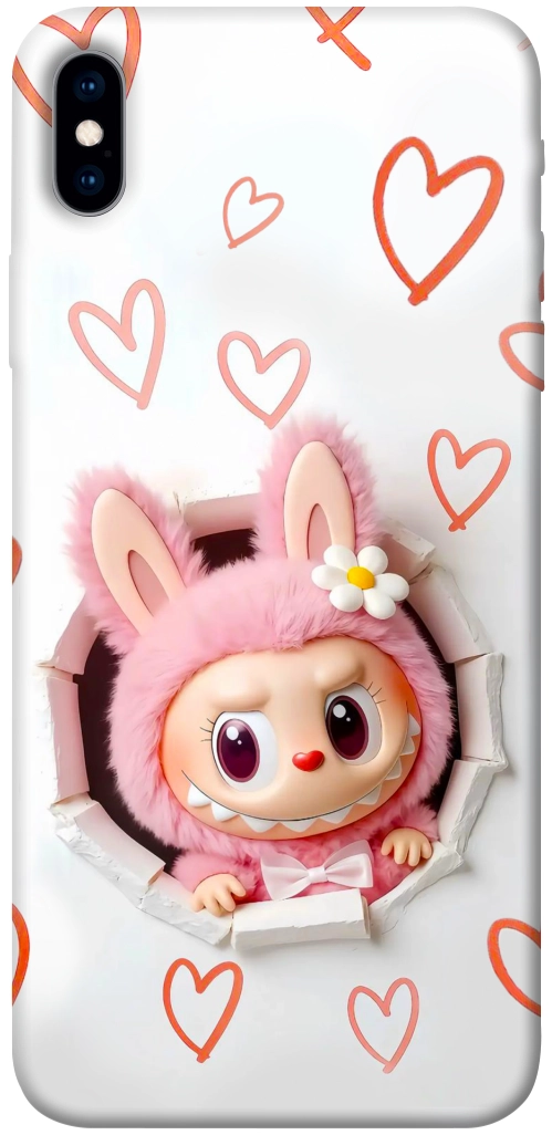 Чехол Labubu paper для iPhone XS Max