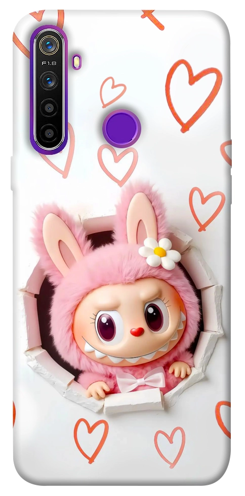 Чохол Labubu paper для Realme 5