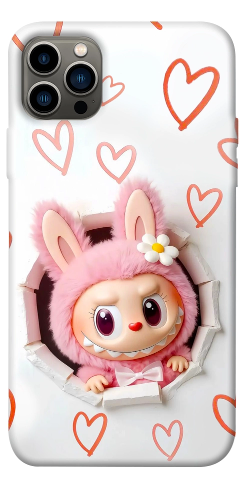 Чехол Labubu paper для iPhone 12 Pro