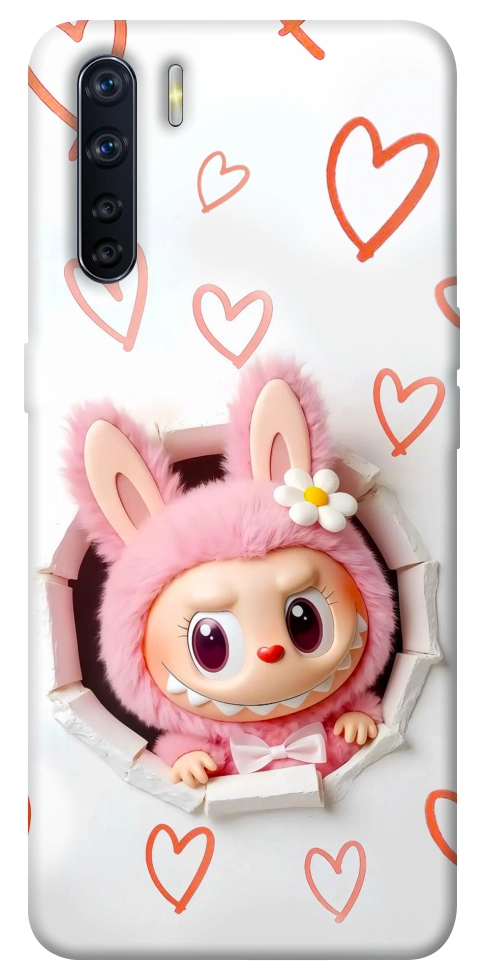 Чохол Labubu paper для Oppo A91