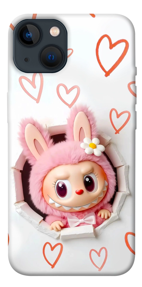 Чохол Labubu paper для iPhone 13