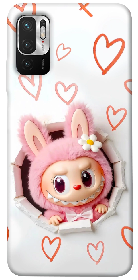 Чехол Labubu paper для Xiaomi Redmi Note 10 5G