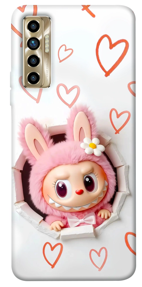 Чехол Labubu paper для TECNO Camon 17P