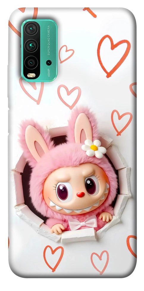 Чохол Labubu paper для Xiaomi Redmi Note 9 4G