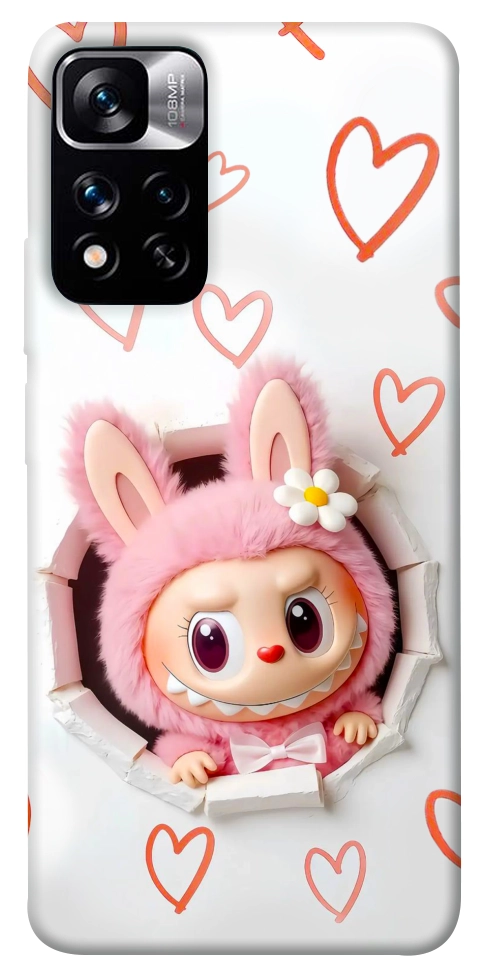 Чехол Labubu paper для Xiaomi Redmi Note 11 5G