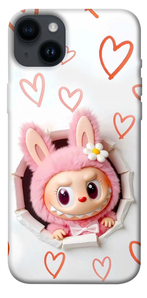Чехол Labubu paper для iPhone 14 Plus