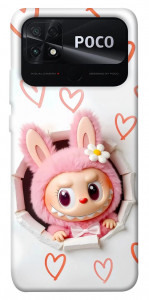 Чохол Labubu paper для Xiaomi Poco C40