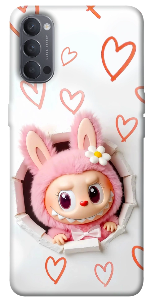 Чехол Labubu paper для Oppo Reno 4