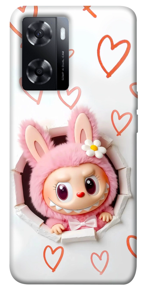 Чохол Labubu paper для Oppo A77s