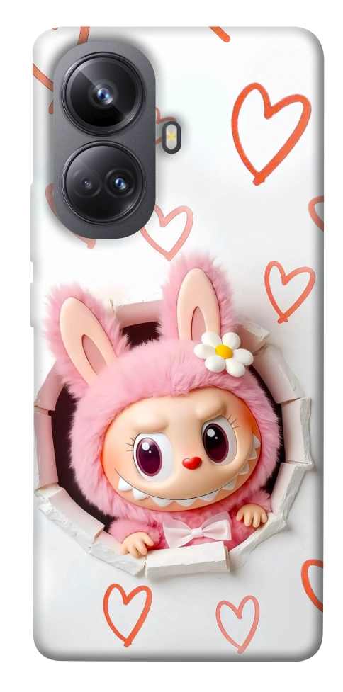 Чехол Labubu paper для Realme 10 Pro+