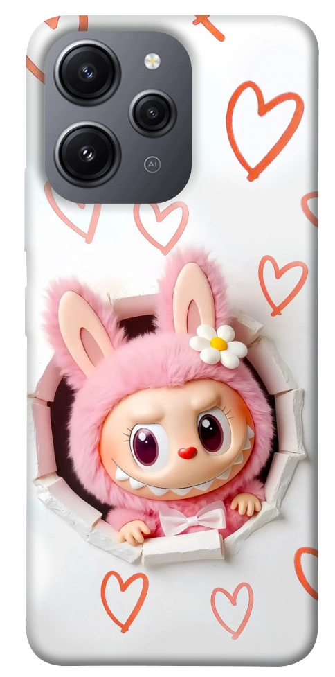 Чохол Labubu paper для Xiaomi Redmi 12