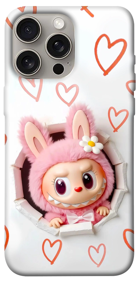 Чохол Labubu paper для iPhone 15 Pro Max
