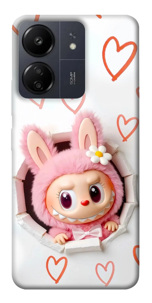 Чехол Labubu paper для Xiaomi Redmi 13C