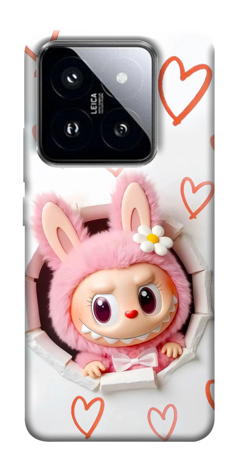 Чехол Labubu paper для Xiaomi 14 Pro