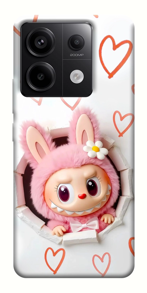 Чехол Labubu paper для Xiaomi Redmi Note 13 Pro 4G