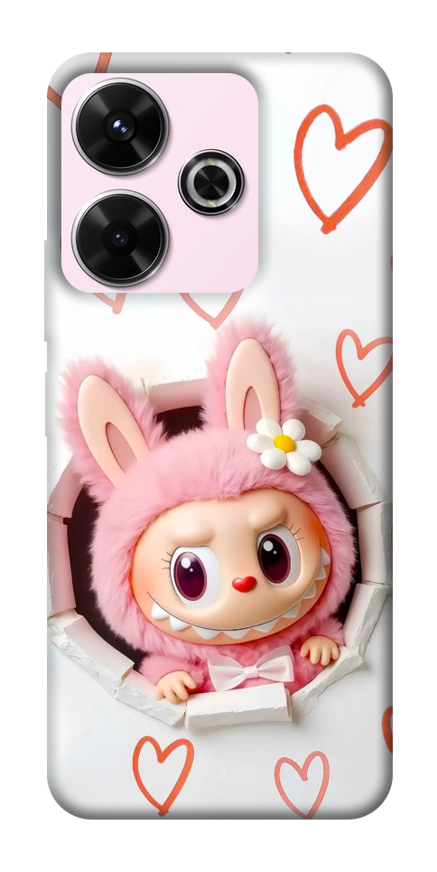 Чехол Labubu paper для Xiaomi Redmi 13 4G