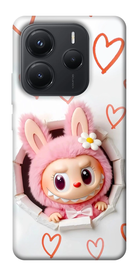 Чехол Labubu paper для Xiaomi Redmi Note 14 5G