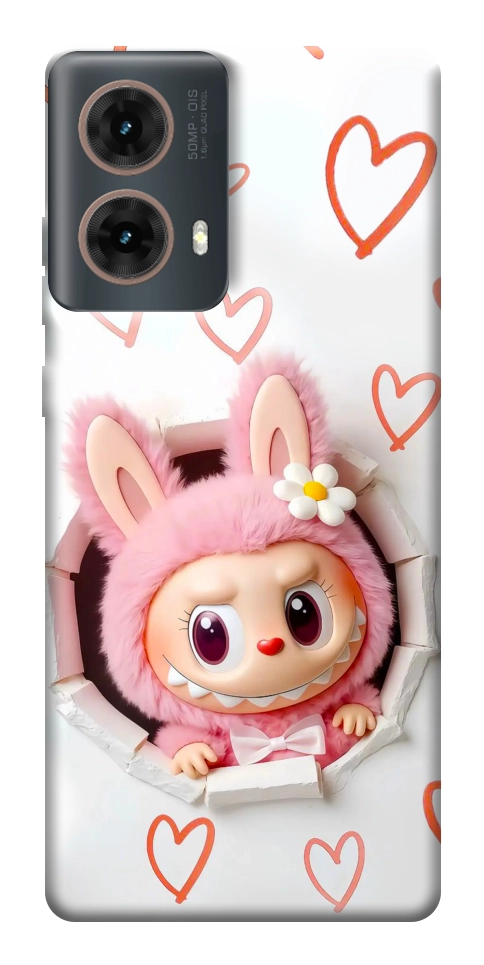 Чехол Labubu paper для Motorola Moto G85