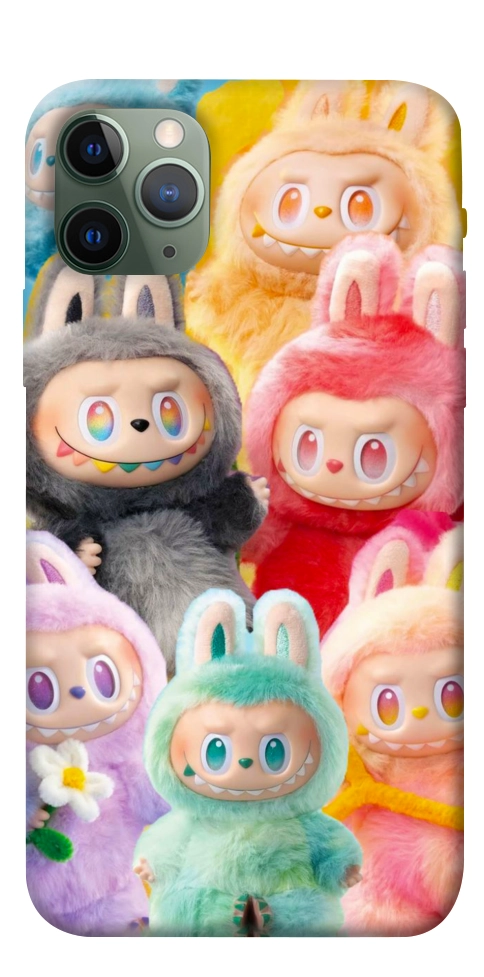 Чехол Rainbow labubu для iPhone 11 Pro