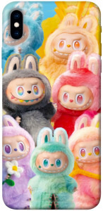 Чохол Rainbow labubu для iPhone XS Max