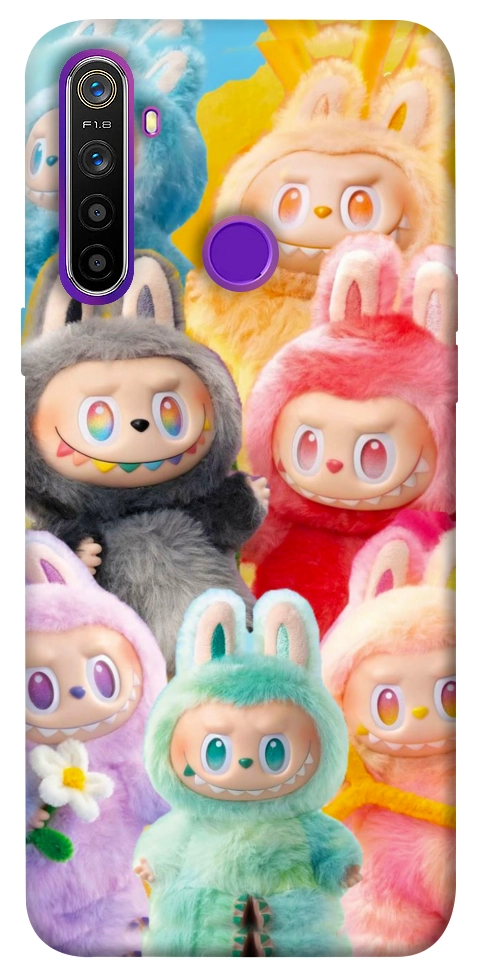 Чехол Rainbow labubu для Realme 5
