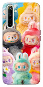 Чехол Rainbow labubu для Realme 6