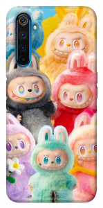 Чехол Rainbow labubu для Realme 6 Pro