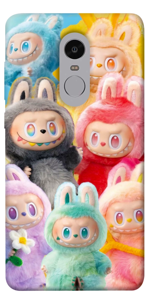 Чехол Rainbow labubu для Xiaomi Redmi Note 4X