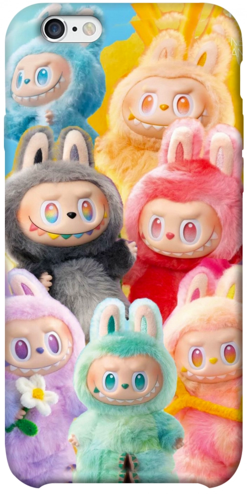 Чохол Rainbow labubu для iPhone 6S Plus