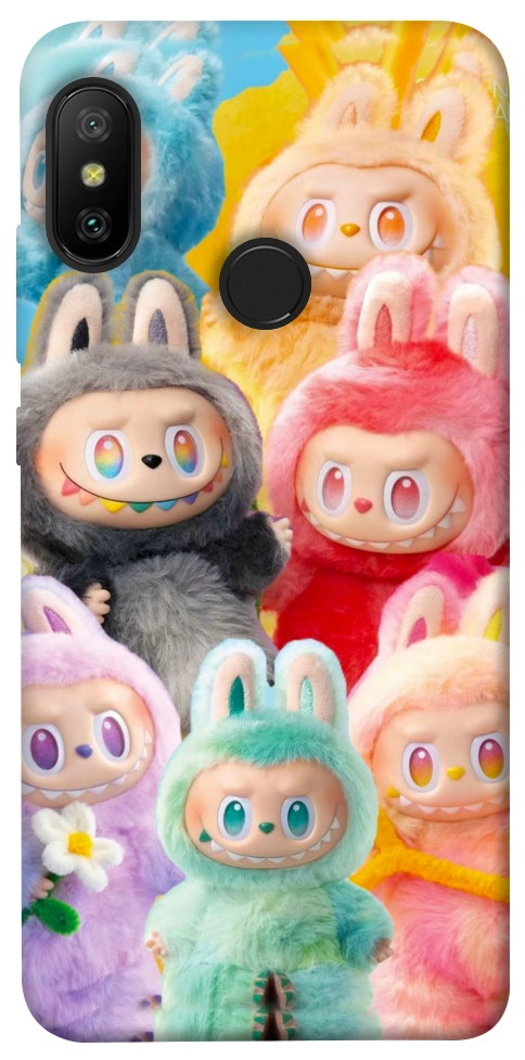 Чехол Rainbow labubu для Xiaomi Redmi 6 Pro