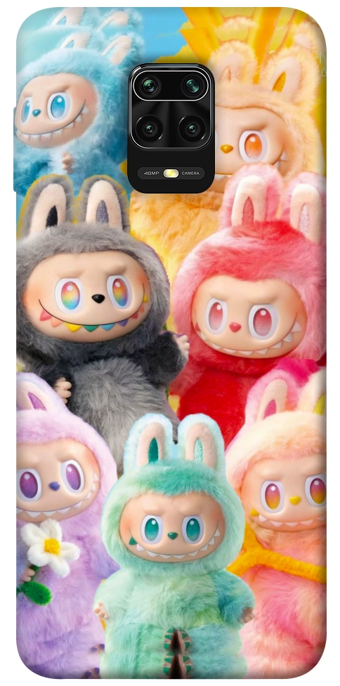 Чохол Rainbow labubu для Xiaomi Redmi Note 9 Pro