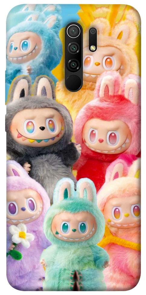 Чохол Rainbow labubu для Xiaomi Redmi 9