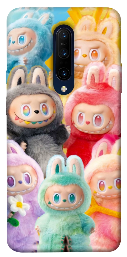 Чехол Rainbow labubu для OnePlus 7 Pro