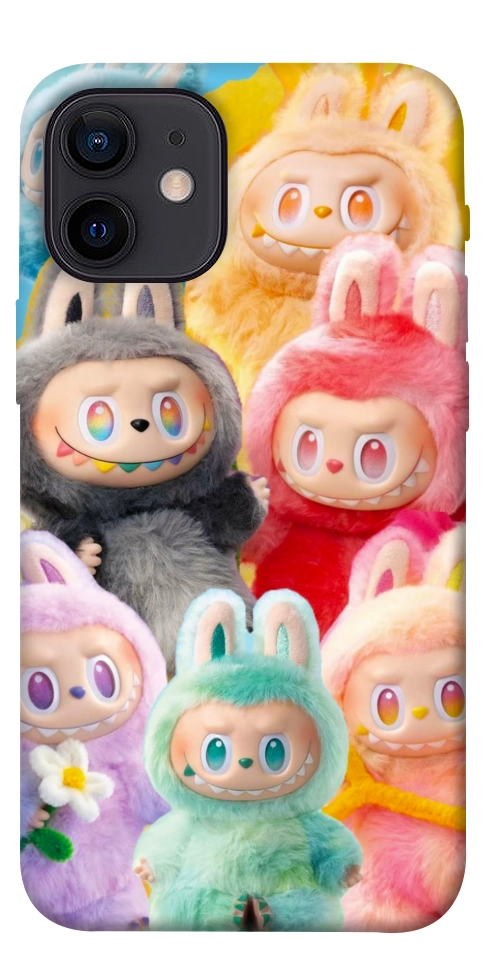 Чехол Rainbow labubu для iPhone 12 mini