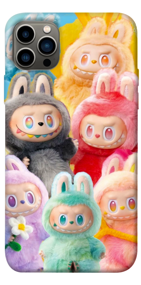 Чохол Rainbow labubu для iPhone 12 Pro