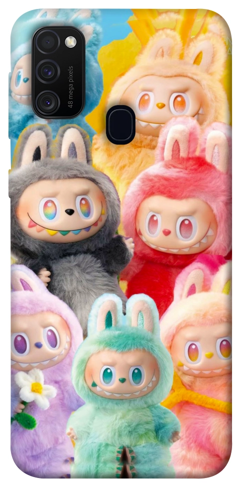 Чохол Rainbow labubu для Galaxy M30s