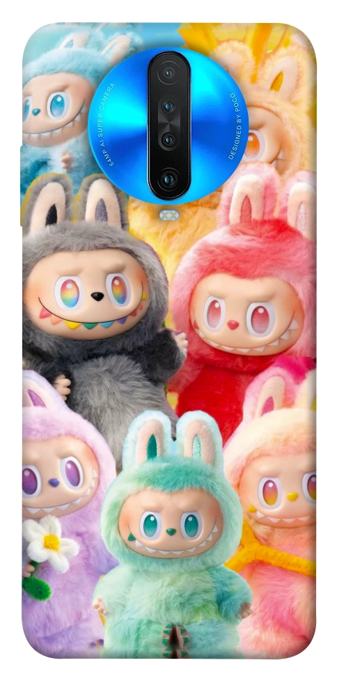 Чохол Rainbow labubu для Xiaomi Redmi K30