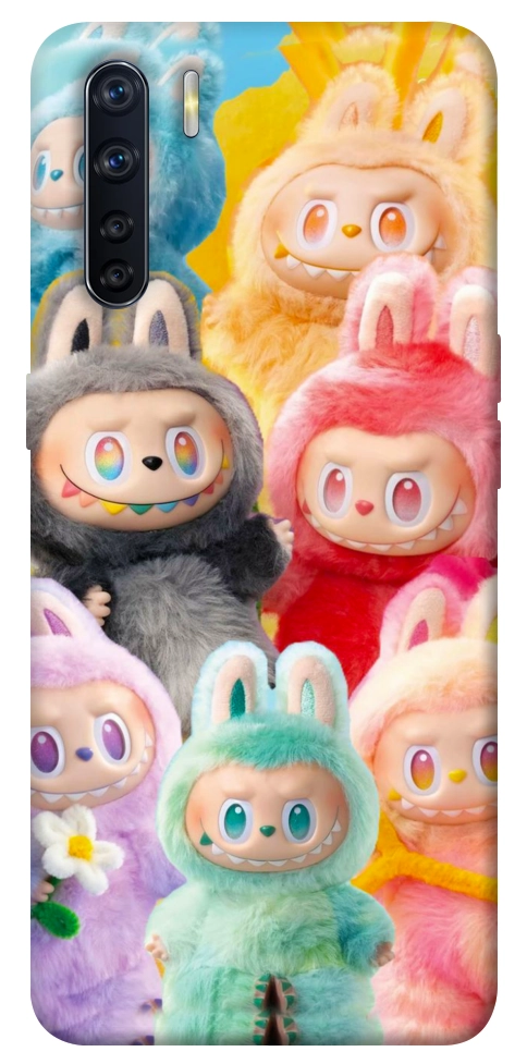 Чохол Rainbow labubu для Oppo A91