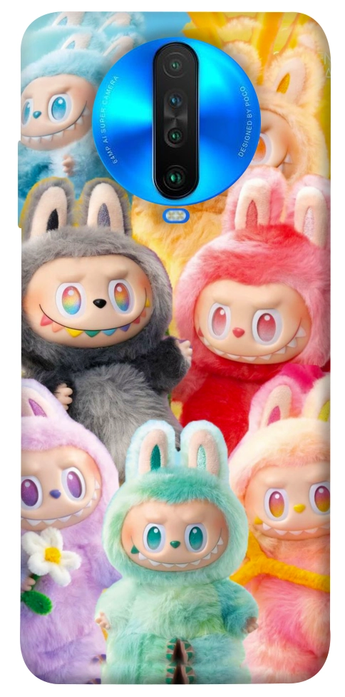 Чехол Rainbow labubu для Xiaomi Poco X2