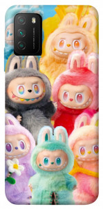 Чехол Rainbow labubu для Xiaomi Poco M3