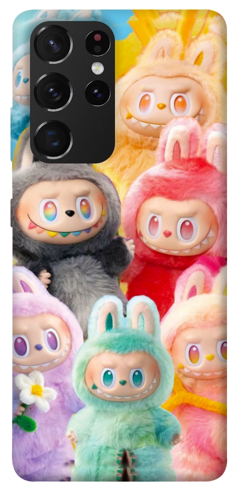 Чехол Rainbow labubu для Galaxy S21 Ultra
