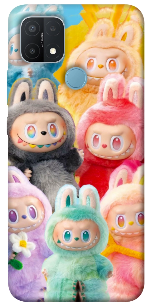 Чехол Rainbow labubu для Oppo A15