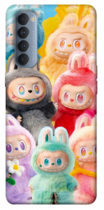 Чехол Rainbow labubu для Oppo Reno 4 Pro