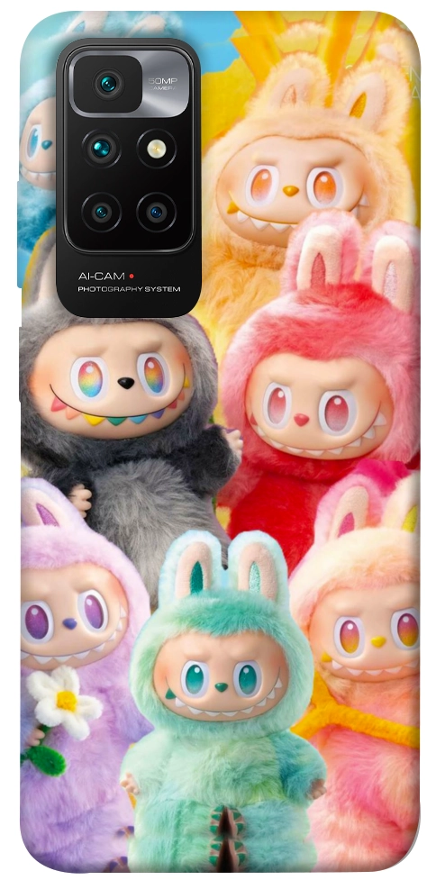 Чохол Rainbow labubu для Xiaomi Redmi 10