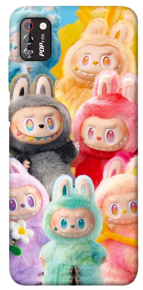 Чохол Rainbow labubu для TECNO POP 4 Pro