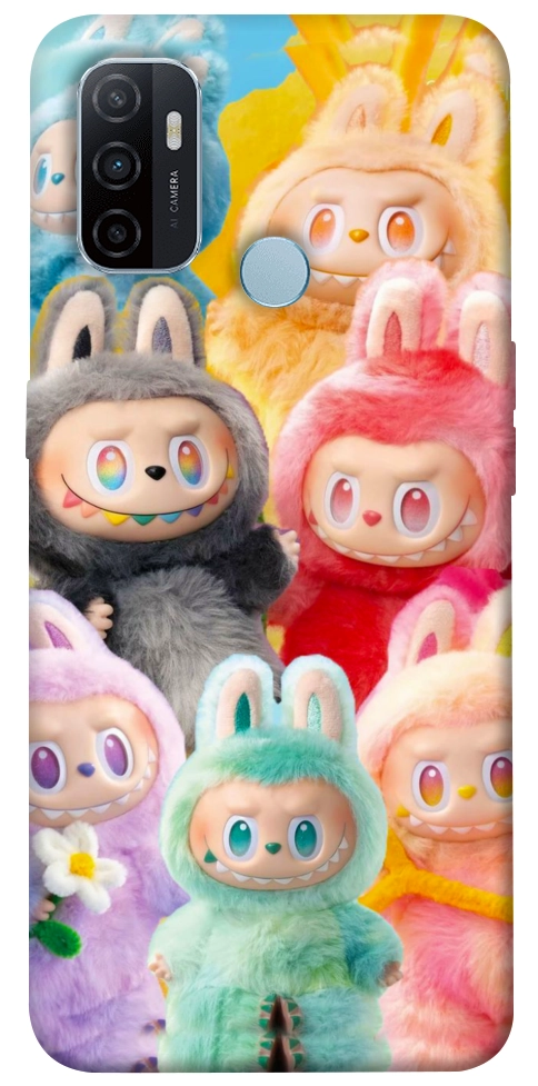 Чохол Rainbow labubu для Oppo A32