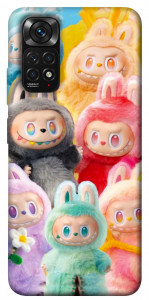 Чехол Rainbow labubu для Xiaomi Redmi Note 11 (Global)